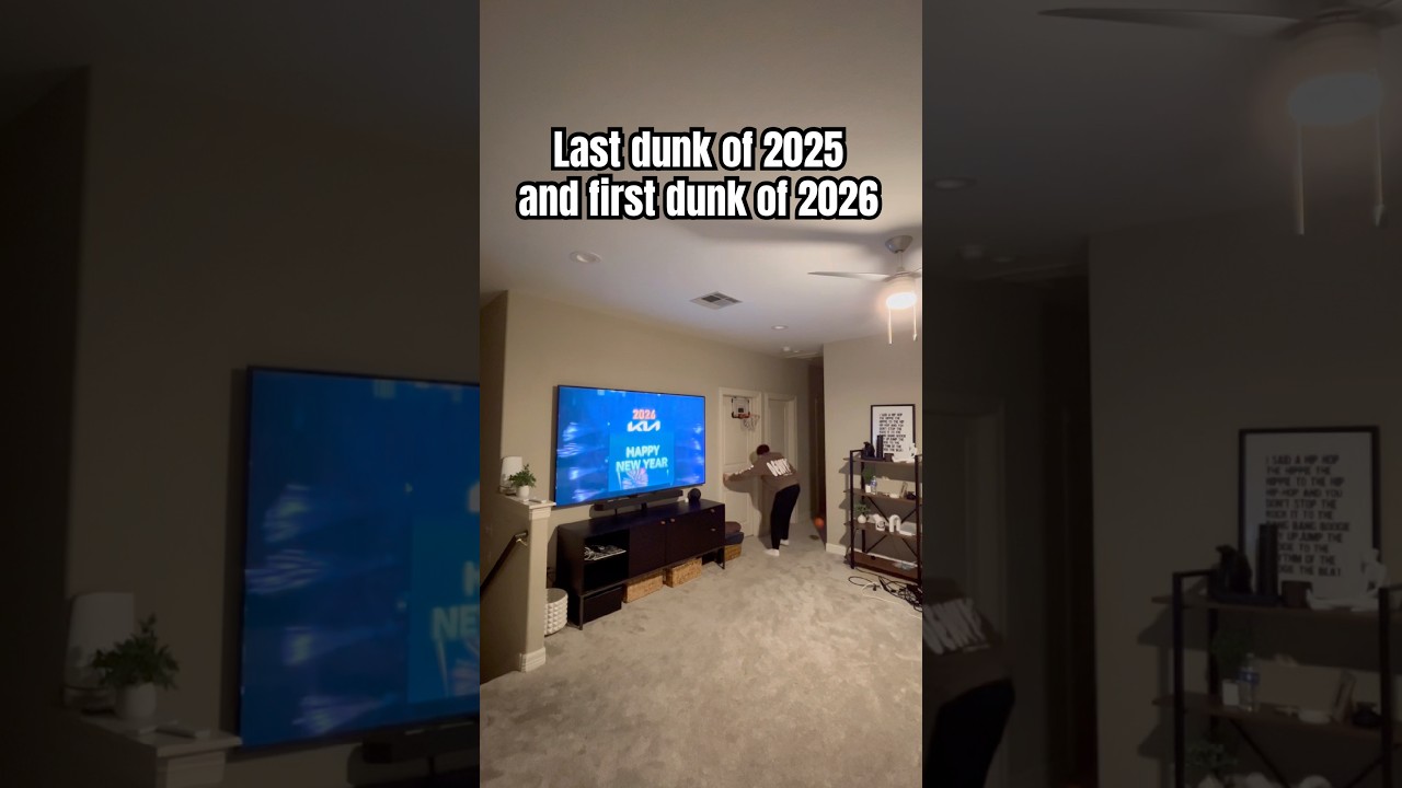 Last dunk of 2025 and first dunk of 2026 