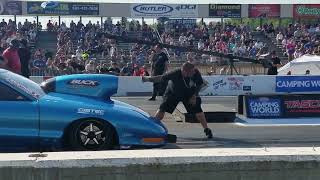 street outlaws no prep kings 2022 Bobby falls at starting line
