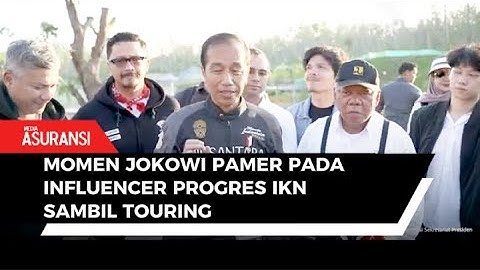 Presiden Jokowi Bawa Rafi Ahmad Hingga Tiktoker Tinjau Progres Pembangunan IKN #presidenjokowi