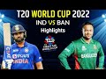 India vs Bangladesh cricket match Highlights T20 gameplay