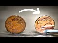 Mirror Polishing 5 Cent Coin - Restoration