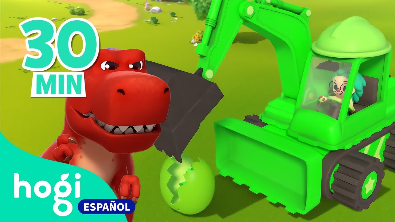 Mix de Huevos Sorpresa | Aprende los Colores con Huevos Sorpresas y Dinosaurios | Hogi en español