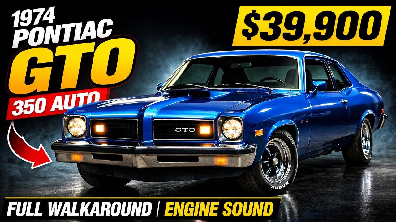 1974 Pontiac GTO 350 Automatic | Full Walkaround & Engine Sound