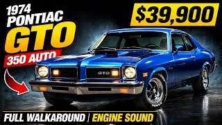 1974 Pontiac GTO 350 Automatic | Full Walkaround & Engine Sound