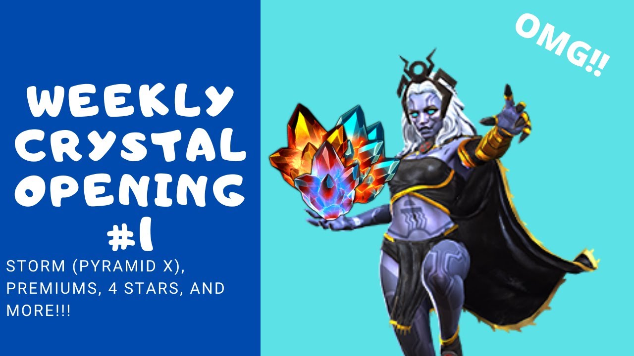 Weekly Crystal Opening #1... Storm Pyramid X Crystals!!! | Marvel Contest of Champions