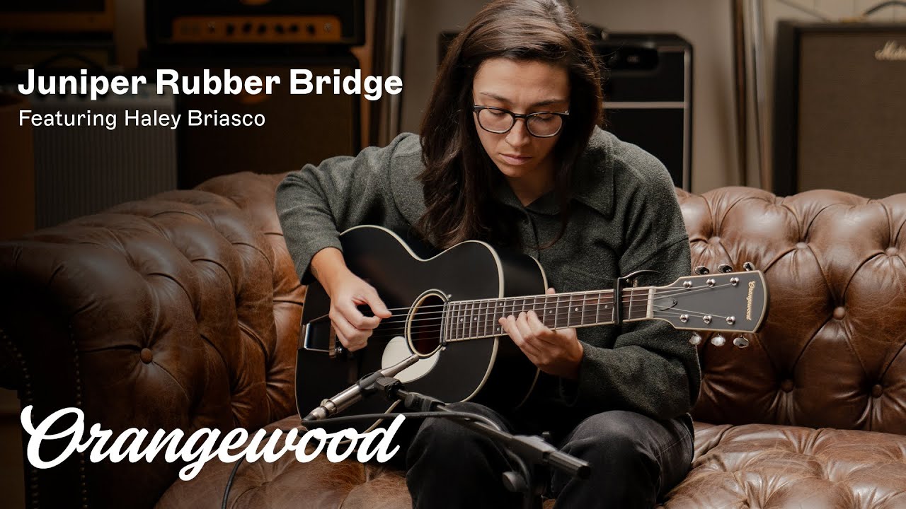 Tonton Juniper Black | Rubber Bridge Guitar Fingerstyle Demo ft. Hayley Briasco | Orangewood di YouTube Tonton Juniper Black | Rubber Bridge Guitar Fingerstyle Demo ft. Hayley Briasco | Orangewood di YouTube