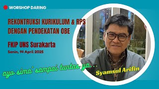 Rekonstruksi Kurikulum &amp; RPS || FKIP UNS