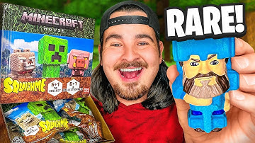 Opening Minecraft Mystery SquishMe! (RARE Steve!)