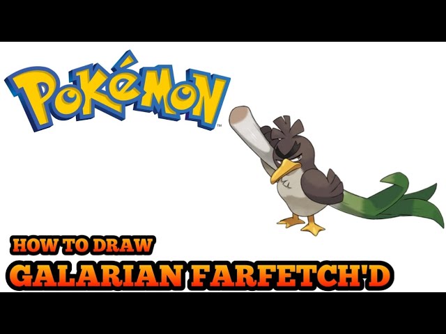 COMO COLORIR O POKÉMON GALARIAN FARFETCH'D  HOW TO COLOR POKEMON GALARIAN  FARFETCH'D 