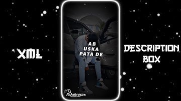 HAWA HAWA X MC STAN 🥵🔥 ||ATTITUDE 🥱🔥 XML FILE 🤧⚡||NEW TREND XML FILE 😎💯 || TREND XML ALIGHTMOTION ||