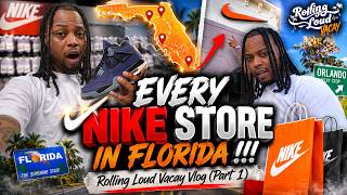 EVERY NIKE STORE IN FLORIDA ! Vacay Vlog (Part 1)