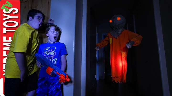 The Ghost Scarecrow Haunts Ethan and Cole! Sneak Attack Squad Halloween!