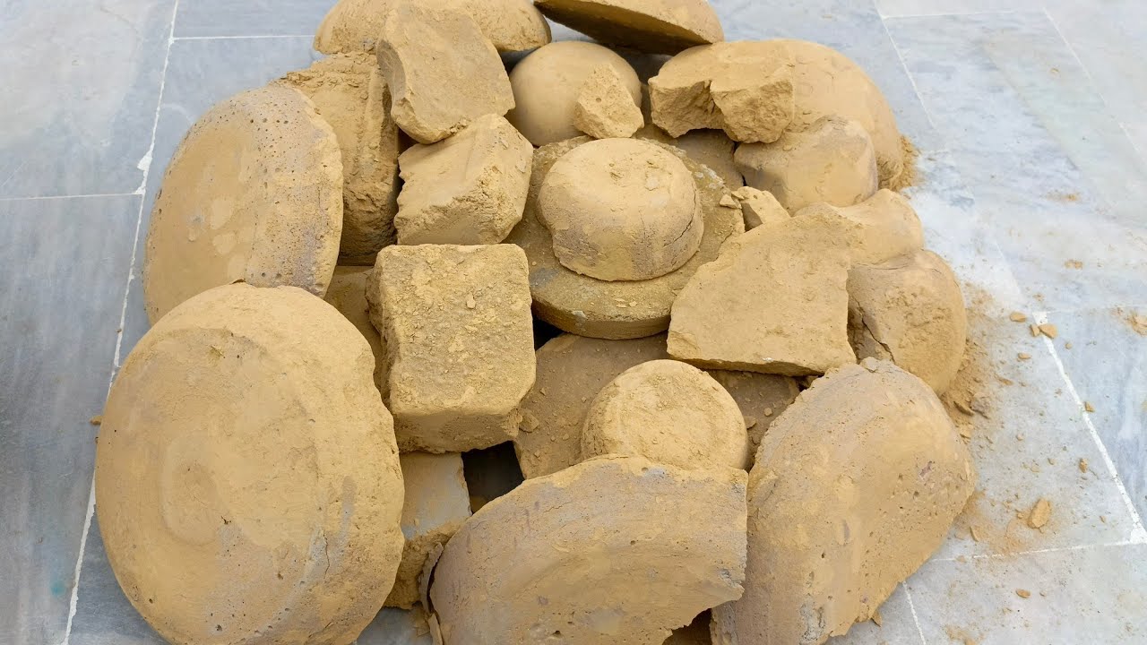 Asmr.Bombastic yellow dirt dry crumbling@asghr6757 Happy wedding anniversary.ALLAH bless u