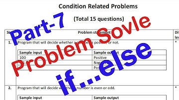 Part - 07 : if.....else Question Solve (SPL - C programming) | Coding Bangla