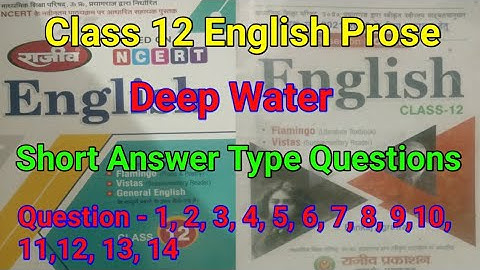 Deep Water - Short Answer Type Questions