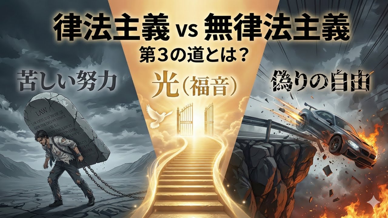 律法主義と無律法主義の罠:「第3の道」を知れば信仰生活が変わる - YouTube