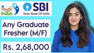 SBI Paid Internship Program for Fresher Graduates with Certificate | SBI Youth for India Fellowship