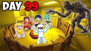 YOU Got TRAPPED In The Backrooms With Us For 100 Days... (Roblox)