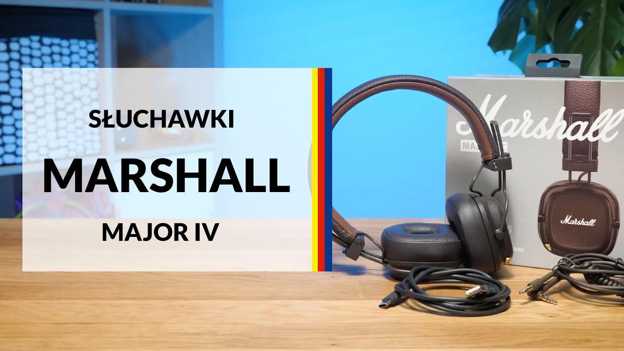 Słuchawki Marshall Major IV Bluetooth – dane techniczne – RTV EURO AGD -  YouTube