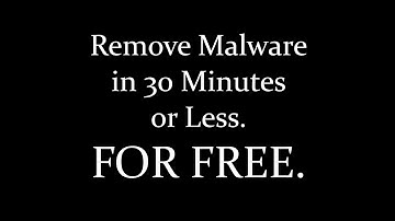 How to remove viruses, adware, and malware in 30 minutes or less for FREE.