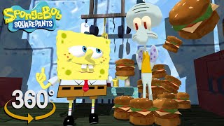 Spongebob Squarepants!  360° You Like Krabby Patties?   (The First 3D VR Game Experience!)
