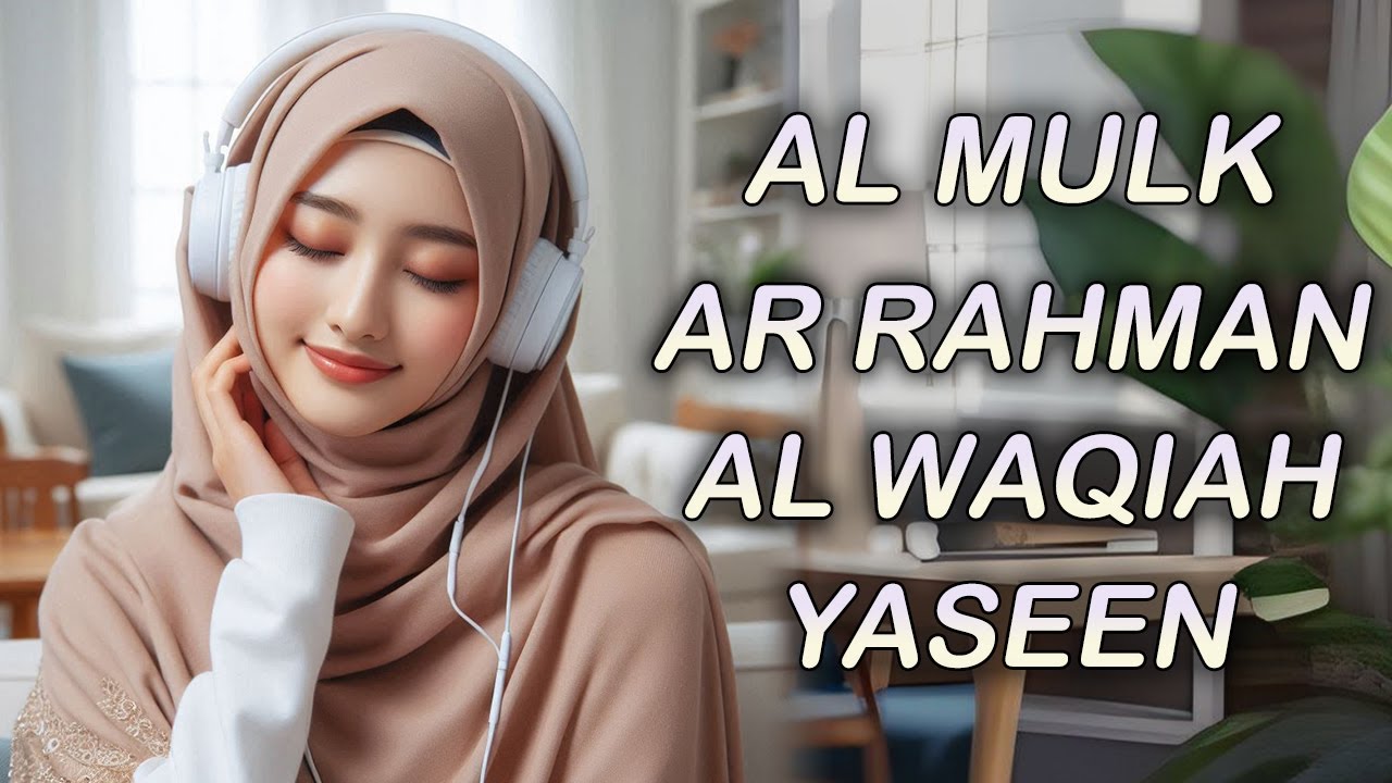 Daily Quran Listening | Powerful Surahs for Study, Work, Focus | Al-Mulk, Waqi’ah, Ar-Rahman, Yaseen