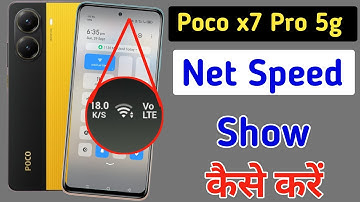 Poco x7 Pro 5G net speed show/Poco x7 Pro 5G me net speed kaise dekhe/network setting