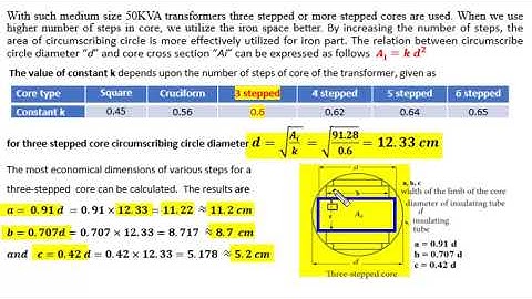 Transformer Design | three phase example 3