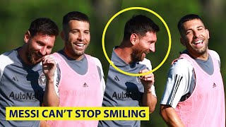 Messi And Jordi Alba First Inter Miami Training Together