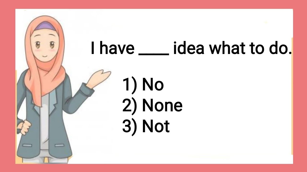 🔴 NO, NOT, NONE Practice questions /Grammar Questions /QUIZ