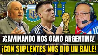 ¡MUY POR ENCIMA! PRENSA HONDUREÑA SORPRENDIDA CON EL NIVEL DE ARGENTINA LLEGAN CON NIVEL AL MUNDIAL.