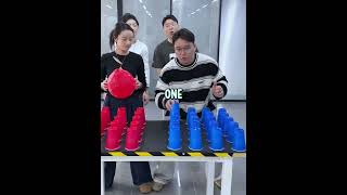 Balloon Game Decides the Office Winner 🎈 #OfficeFun #Teamwork #Challenge