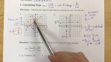 Geometry Notes 2-8 Slope Part 1