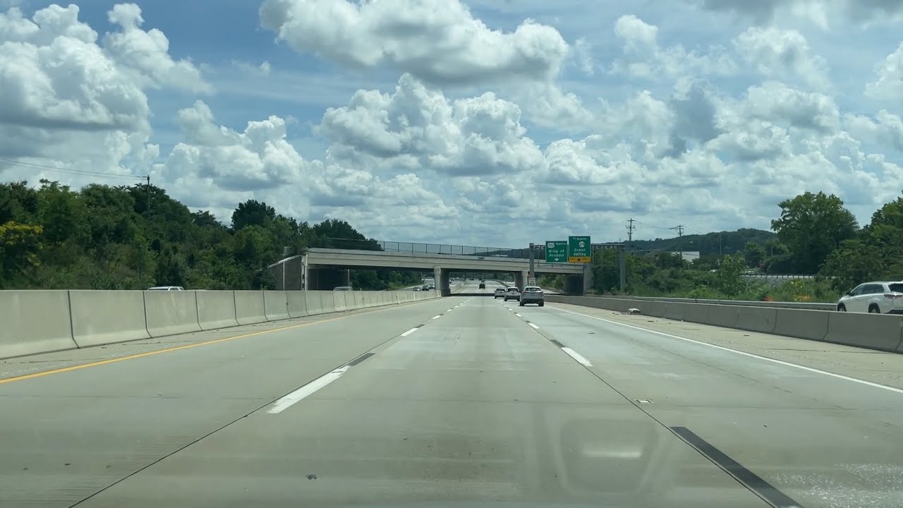Driving from York to King of Prussia PA (Real Time w/ Audio)
