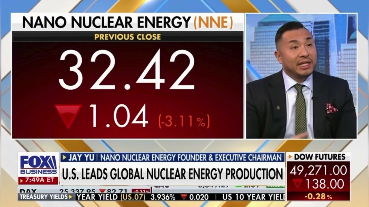 NANO Nuclear Energy (NASDAQ:NNE)'s Founder and President, Jay Yu, featured on Fox News