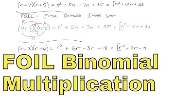 17 - Using FOIL to Multiply Binomials by Binomials in Algebra