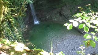 Водопады Сочи // Водопады на реке Ажек // &quot;Жемчужина скрытая от многих глаз&quot; // (Живой звук)!