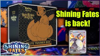 LETS TRY THIS AGAIN SWORD & SHIELD SHINING FATES ELITE TRAINER BOX OPENING