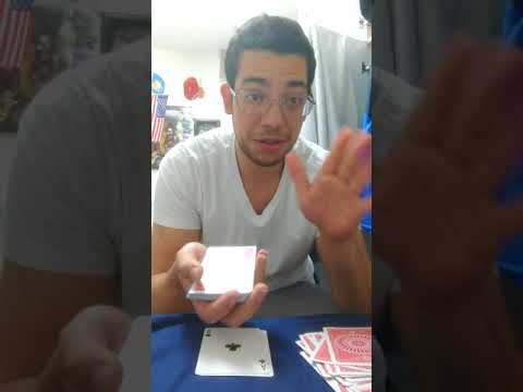 Poker cheating demonstration riffle stacking.