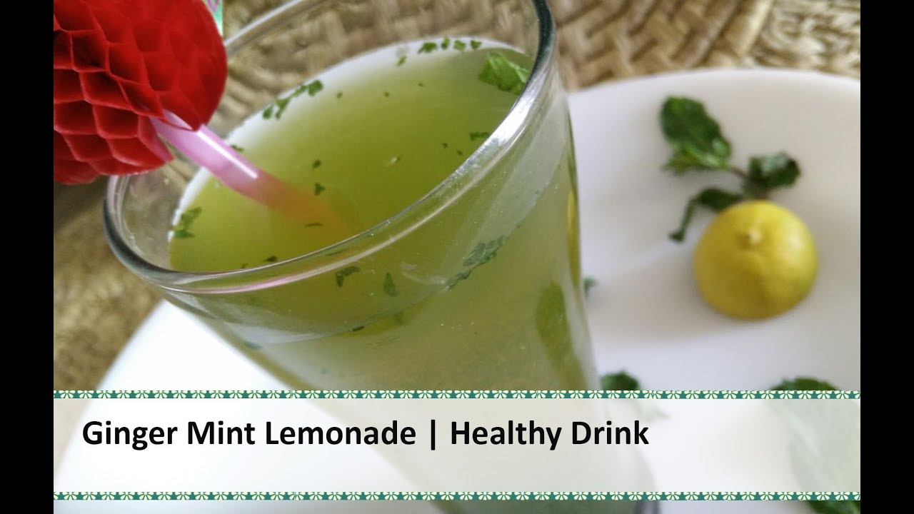 Ginger Mint Lemon Drink | Mint Lemonade | Homemade Healthy Juice | Detox Drink | Healthy Kadai