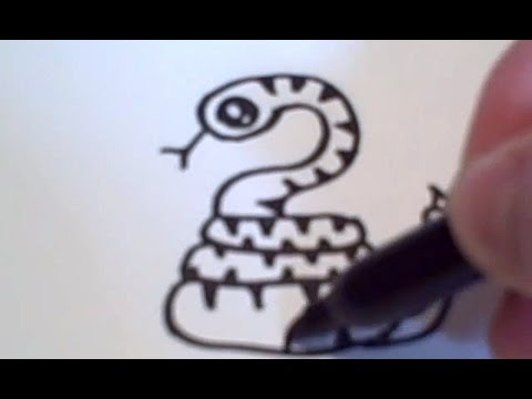 How to Draw a Cartoon Snake