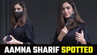 Aamna Sharif Spotted At Andheri Mumbai Aamna Sharifs Black Look.