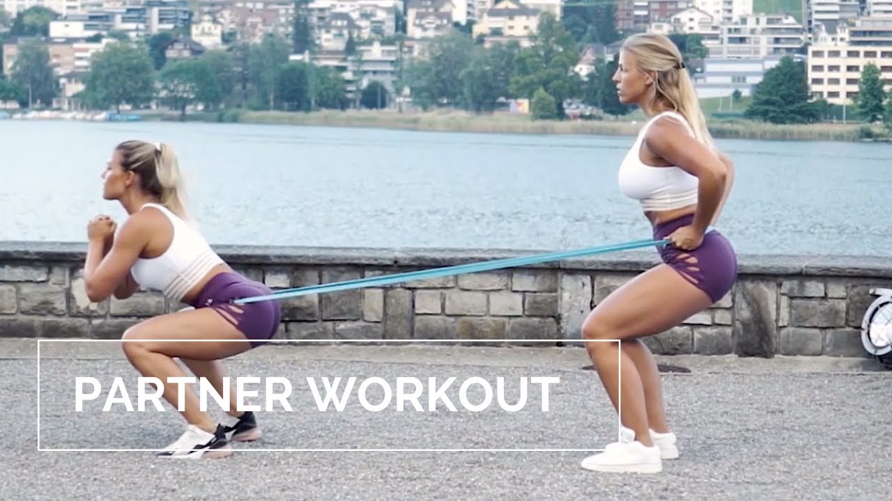 POWER BAND WORKOUT YOU CAN DO WITH YOUR FRIEND! YouTube