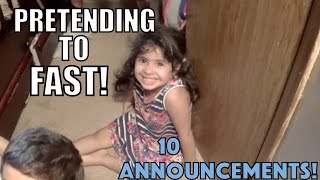 CAUGHT HER EATING!!! & 10 ANNOUNCEMENTS!!