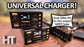 Stackable DUAL 100w USB Portable Power! 360w PowerBen Solar Power Bank Review