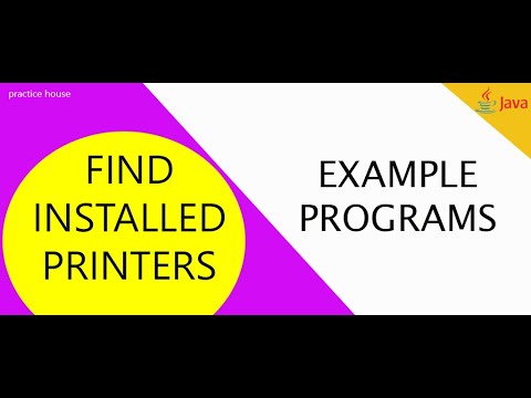 A Java Program To Find All Installed Printers In Your Computer