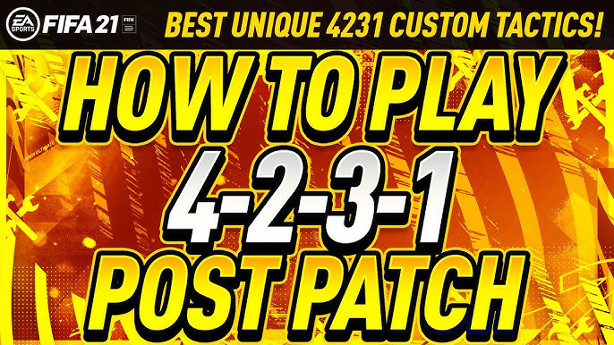 Unique 4231 Custom Tactics Are Great How To Play 4 2 3 1 Post Patch Fifa 21 Ultimate Team Youtube