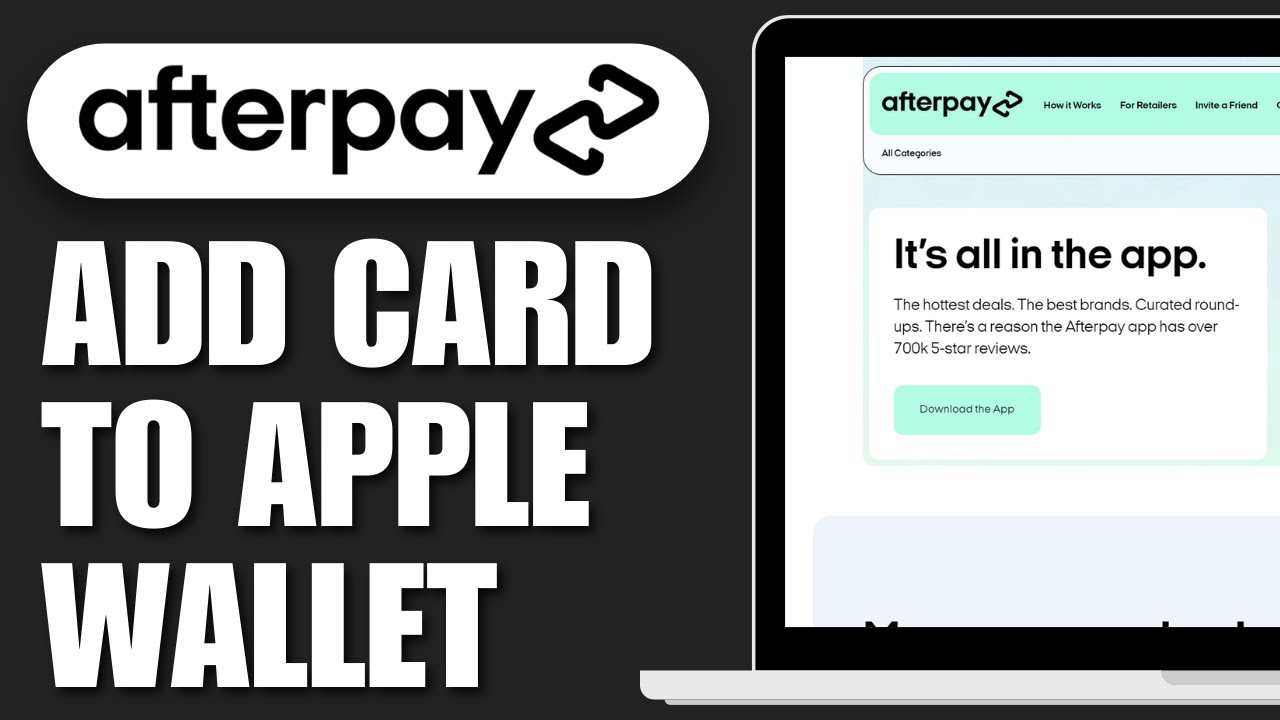 How To Add Afterpay Card To Apple Wallet (Best Method) YouTube