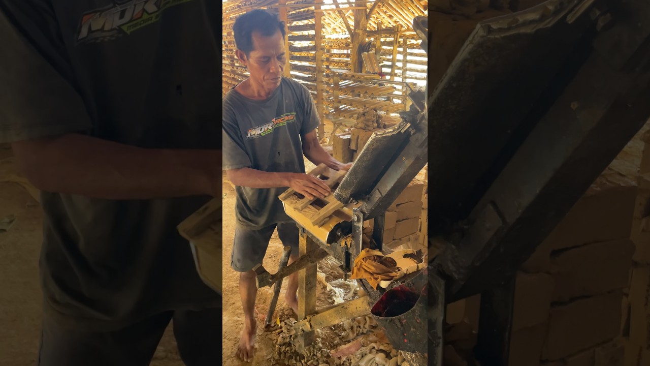 Clay Roof tile making process 