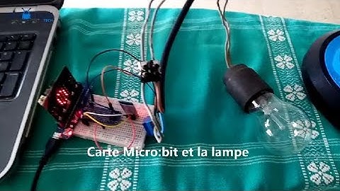 Allumer et éteindre via bluetooth une lampe avec l’ordinateur et Micro:bit
